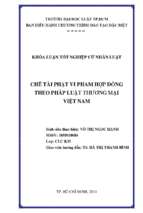 Chế tài phạt vi phạm hợp đồng theo pháp luật thương mại