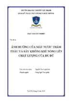 ảnh hưởng của mất nước thẩm thấu và sấy không khí nóng lên chất lượng của đu đủ