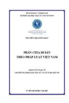 Phân chia di sản theo pháp luật việt nam