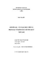 Chuyển giá   lý luận, thực tiễn và pháp luật về kiểm soát chuyển giá ở việt nam