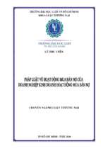 Pháp luật về hoạt động mua bán nợ của doanh nghiệp kinh doanh hoạt động mua bán nợ