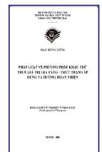 Pháp luật về phương pháp khấu trừ thuế giá trị gia tăng   thực trạng áp dụng và hướng hoàn thiện