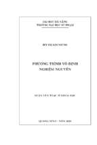 Phương trình vô định nghiệm nguyên.