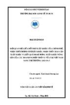 Mối quan hệ giữa hỗ trợ xuất khẩu của chính phủ, nhận thức động cơ xuất khẩu, nhận thức rào cản xuất khẩu và kết quả hoạt động xuất khẩu nông sản của các doanh nghiệp nhỏ và vừa tại việt nam sang thị trường asean+3 tt