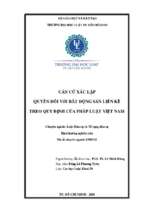 Căn cứ xác lập quyền đối với bất động sản liền kề theo quy định của pháp luật việt nam