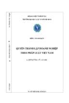 Quyền thành lập doanh nghiệp theo pháp luật việt nam