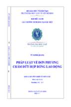 Pháp luật về đơn phương chấm dứt hợp đồng lao động