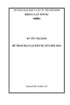 Dự thảo bộ luật dân sự (sửa đổi 2015)