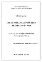 Chế độ tai nạn lao động theo pháp luật việt nam