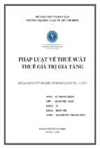 Pháp luật về thuế suất thuế giá trị gia tăng