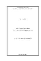 Luận văn thạc sĩ ước lượng gradient cho phương trình p laplacian