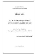 Căn cứ ly hôn theo quy định của luật hôn nhân và gia đình việt nam