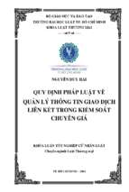 Quy định pháp luật về quản lý thông tin giao dịch liên kết trong kiểm soát chuyển giá