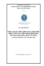 Chế tài buộc thực hiện đúng hợp đồng theo công ước viên về hợp đồng mua bán hàng hóa quốc tế