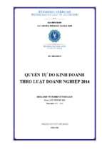 Quyền tự do kinh doanh theo luật doanh nghiệp 2014