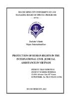 Protection of human rights in the international civil judicial assistance in vietnam