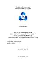 Xây dựng mô hình xác định thời gian nhượng quyền của các dự án giao thông đường bộ đầu tư theo hình thức ppp (hợp đồng bot) ở việt nam