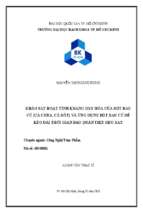 Khảo sát hoạt tính kháng oxy hóa của bột rau củ (cà chua, cà rốt) và ứng dụng bột rau củ để kéo dài thời gian bảo quản thịt heo xay
