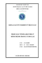 Pháp luật về mua bán nhà ở hình thành trong tương lai