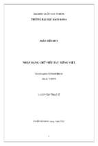 Nhận dạng chữ viết tay tiếng việt 