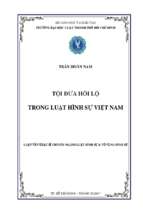 Tội đưa hối lộ trong luật hình sự việt nam