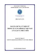 Nguồn chứng cứ điện tử trong tố tụng hình sự việt nam   lý luận và thực tiễn