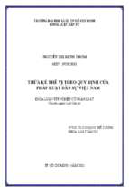 Thừa kế thế vị theo quy định của pháp luật dân sự việt nam
