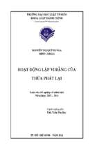 Hoạt động lập vi bằng của thừa phát lại