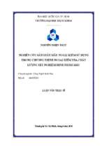 Nghiên cứu sản xuất mẫu ngoại kiểm sử dụng trong chương trình ngoại kiểm tra chất lượng xét nghiệm định nhóm máu 
