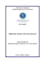 Thời hạn trong tố tụng dân sự