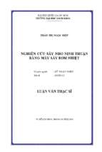 Nghiên cứu sấy nho ninh thuận bằng máy sấy bơm nhiệt