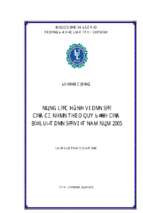 Năng lực hành vi dân sự của cá nhân theo quy định của bộ luật dân sự việt nam năm 2005