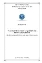 Pháp luật về giao dịch ký quỹ trên thị trường chứng khoán