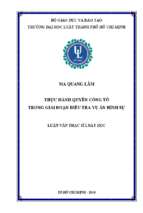 Thực hành quyền công tố trong giai đoạn điều tra vụ án hình sự