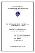 Vai trò của viện kiểm sát nhân dân trong tố tụng dân sự