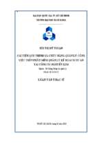 Cải tiến quy trình và chức năng quản lý công việc trên phần mềm quản lý kế hoạch dự án tại công ty nguyễn kim