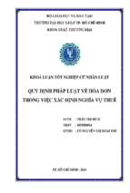 Quy định pháp luật về hóa đơn trong việc xác định nghĩa vụ thuế