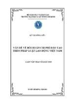 Vấn đề về bồi hoàn chi phí đào tạo theo pháp luật lao động việt nam