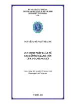 Quy định pháp luật về chuyển nợ thành vốn của doanh nghiệp