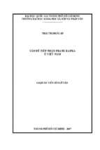 Vấn đề tiếp nhận franz kafka ở việt nam    