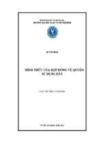 Hình thức của hợp đồng về quyền sử dụng đất