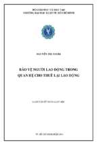 Bảo vệ người lao động trong quan hệ cho thuê lại lao động