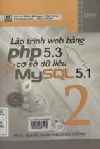 Lập trình web bằng php 5.3 và cơ sở dữ liệu mysql 5.1  tập 2.
