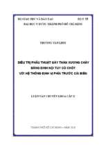 điều trị phẫu thuật gãy thân xương chày bằng đinh nội tủy có chốt với hệ thống định vị phía trước cải biên