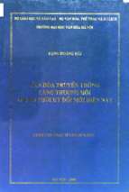 Văn hóa truyền thống làng thượng hội trong thời kỳ đổi mới hiện nay    