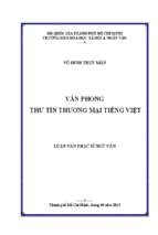 Văn phong thư tín thương mại tiếng việt    
