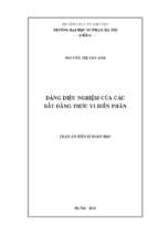 Luận án tiến sĩ dáng điệu nghiệm của các bất đẳng thức vi biến phân