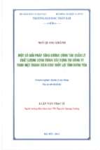 Một số giải pháp tăng cường công tác quản lý chất lượng công trình xây dựng tại công ty tnhh một thành viên khai thác công trình thủy lợi tỉnh hưng yên 