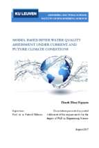 Model based river water quality assessment under current and future climate conditions doctoral thesis, major civil engineerin