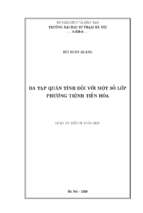 Luận án tiến sĩ đa tạp quán tính đối với một số lớp phương trình tiến hóa